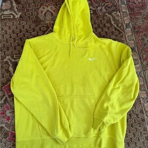 Nike Men's Bright Yellow Hoodie